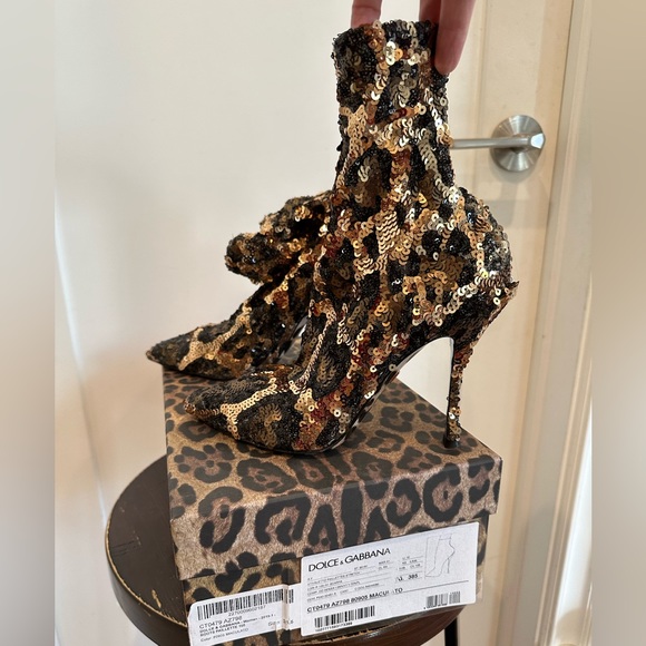 Dolce and Gabbana sequin sock booties - Picture 8 of 11